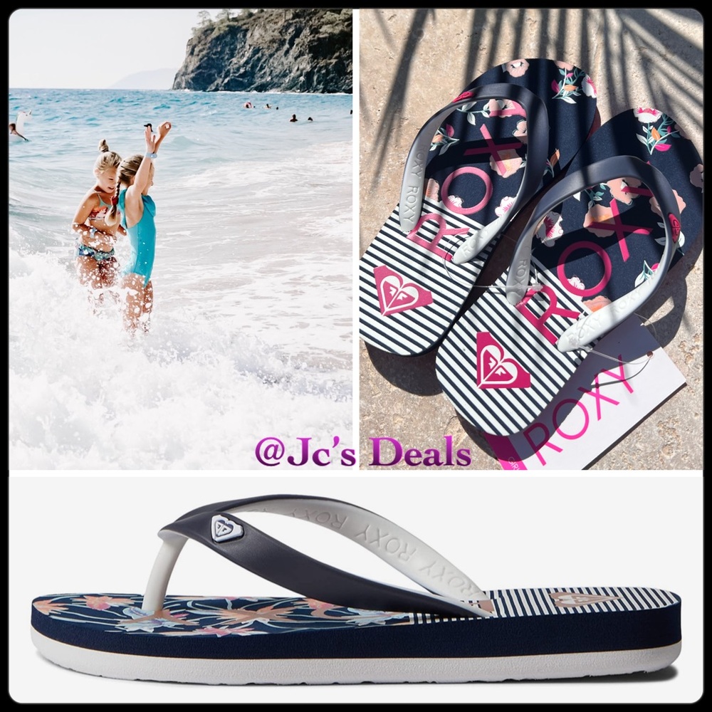 🦩 Roxy Tahiti flip flop  Sandals for Girls🦩